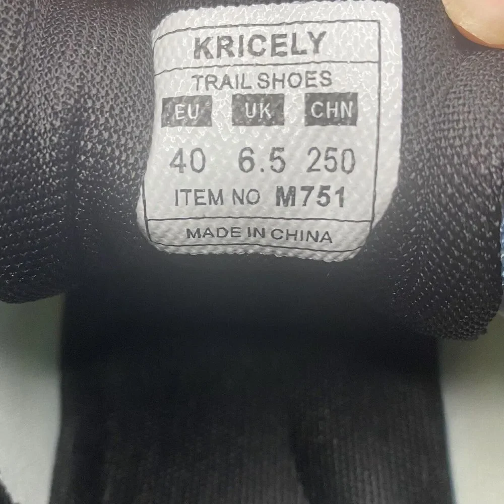 Kricely Trail Shoes Men's EU 40‎ US 7 Hiking X-Grip Ultra Running Rainbow S4